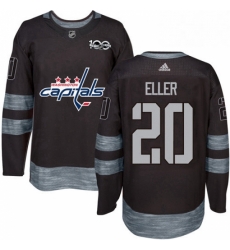 Mens Adidas Washington Capitals 20 Lars Eller Premier Black 1917 2017 100th Anniversary NHL Jersey Mens Adidas Washington Capitals 20 Lars Eller Premier Black 1917 2017 100th Anniversary NHL Jersey