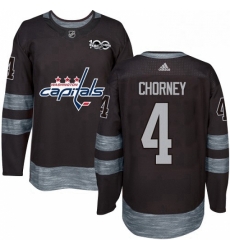 Mens Adidas Washington Capitals 4 Taylor Chorney Authentic Black 1917 2017 100th Anniversary NHL Jersey Mens Adidas Washington Capitals 4 Taylor Chorney Authentic Black 1917 2017 100th Anniversary NHL Jersey