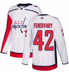Mens Adidas Washington Capitals 42 Martin Fehervary Authentic White Away NHL Jersey Mens Adidas Washington Capitals 42 Martin Fehervary Authentic White Away NHL Jersey