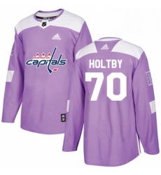 Mens Adidas Washington Capitals 70 Braden Holtby Authentic Purple Fights Cancer Practice NHL Jersey Mens Adidas Washington Capitals 70 Braden Holtby Authentic Purple Fights Cancer Practice NHL Jersey