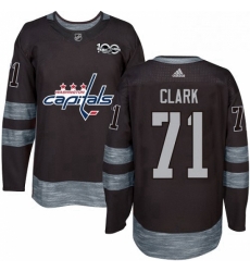 Mens Adidas Washington Capitals 71 Kody Clark Authentic Black 1917 2017 100th Anniversary NHL Jersey Mens Adidas Washington Capitals 71 Kody Clark Authentic Black 1917 2017 100th Anniversary NHL Jersey