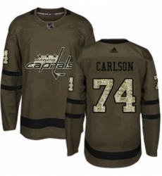 Mens Adidas Washington Capitals 74 John Carlson Authentic Green Salute to Service NHL Jersey Mens Adidas Washington Capitals 74 John Carlson Authentic Green Salute to Service NHL Jersey