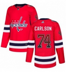 Mens Adidas Washington Capitals 74 John Carlson Authentic Red Drift Fashion NHL Jersey Mens Adidas Washington Capitals 74 John Carlson Authentic Red Drift Fashion NHL Jersey