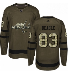 Mens Adidas Washington Capitals 83 Jay Beagle Authentic Green Salute to Service NHL Jersey Mens Adidas Washington Capitals 83 Jay Beagle Authentic Green Salute to Service NHL Jersey
