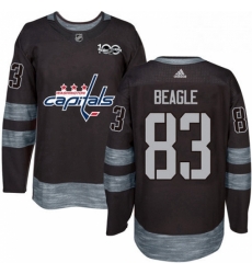 Mens Adidas Washington Capitals 83 Jay Beagle Premier Black 1917 2017 100th Anniversary NHL Jersey Mens Adidas Washington Capitals 83 Jay Beagle Premier Black 1917 2017 100th Anniversary NHL Jersey