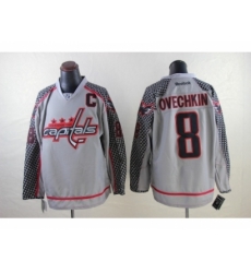 NHL Washington Capitals #8 alex Ovechkin Charcoal Cross Check Jerseys NHL Washington Capitals #8 alex Ovechkin Charcoal Cross Check Jerseys