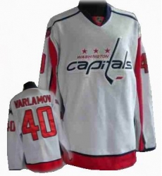 Washington Capitals #40 VARLAMOV white Washington Capitals #40 VARLAMOV white