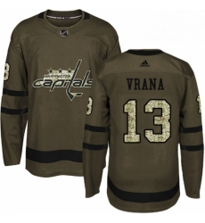 Youth Adidas Washington Capitals 13 Jakub Vrana Premier Green Salute to Service NHL Jersey Youth Adidas Washington Capitals 13 Jakub Vrana Premier Green Salute to Service NHL Jersey