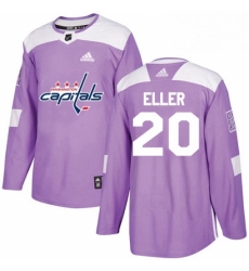 Youth Adidas Washington Capitals 20 Lars Eller Authentic Purple Fights Cancer Practice NHL Jersey Youth Adidas Washington Capitals 20 Lars Eller Authentic Purple Fights Cancer Practice NHL Jersey