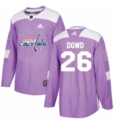 Youth Adidas Washington Capitals 26 Nic Dowd Authentic Purple Fights Cancer Practice NHL Jersey Youth Adidas Washington Capitals 26 Nic Dowd Authentic Purple Fights Cancer Practice NHL Jersey