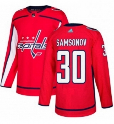 Youth Adidas Washington Capitals 30 Ilya Samsonov Authentic Red Home NHL Jersey Youth Adidas Washington Capitals 30 Ilya Samsonov Authentic Red Home NHL Jersey