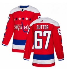 Youth Adidas Washington Capitals 67 Riley Sutter Authentic Red Alternate NHL Jersey Youth Adidas Washington Capitals 67 Riley Sutter Authentic Red Alternate NHL Jersey