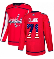 Youth Adidas Washington Capitals 71 Kody Clark Authentic Red USA Flag Fashion NHL Jerse Youth Adidas Washington Capitals 71 Kody Clark Authentic Red USA Flag Fashion NHL Jerse