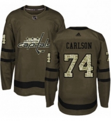 Youth Adidas Washington Capitals 74 John Carlson Authentic Green Salute to Service NHL Jersey Youth Adidas Washington Capitals 74 John Carlson Authentic Green Salute to Service NHL Jersey