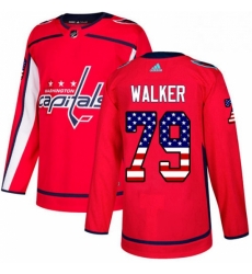 Youth Adidas Washington Capitals 79 Nathan Walker Authentic Red USA Flag Fashion NHL Jersey Youth Adidas Washington Capitals 79 Nathan Walker Authentic Red USA Flag Fashion NHL Jersey