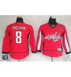 Youth Washington Capitals #8 A.Ovechkin RED jerseys Youth Washington Capitals #8 A.Ovechkin RED jerseys
