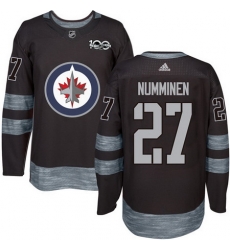 Jets #27 Teppo Numminen Black 1917 2017 100th Anniversary Stitched NHL Jersey Jets #27 Teppo Numminen Black 1917 2017 100th Anniversary Stitched NHL Jersey