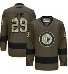 Jets #29 Patrik Laine Green Salute to Service Stitched NHL Jersey Jets #29 Patrik Laine Green Salute to Service Stitched NHL Jersey
