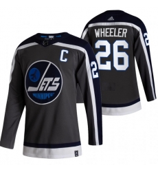Men Winnipeg Jets 26 Blake Wheeler Black Adidas 2020 21 Reverse Retro Alternate NHL Jersey Men Winnipeg Jets 26 Blake Wheeler Black Adidas 2020 21 Reverse Retro Alternate NHL Jersey