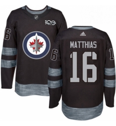 Mens Adidas Winnipeg Jets 16 Shawn Matthias Premier Black 1917 2017 100th Anniversary NHL Jersey Mens Adidas Winnipeg Jets 16 Shawn Matthias Premier Black 1917 2017 100th Anniversary NHL Jersey