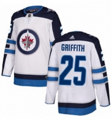 Mens Adidas Winnipeg Jets 25 Seth Griffith Authentic White Away NHL Jersey Mens Adidas Winnipeg Jets 25 Seth Griffith Authentic White Away NHL Jersey
