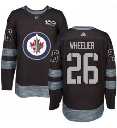 Mens Adidas Winnipeg Jets 26 Blake Wheeler Premier Black 1917 2017 100th Anniversary NHL Jersey Mens Adidas Winnipeg Jets 26 Blake Wheeler Premier Black 1917 2017 100th Anniversary NHL Jersey