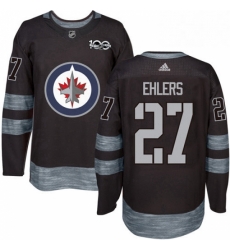 Mens Adidas Winnipeg Jets 27 Nikolaj Ehlers Authentic Black 1917 2017 100th Anniversary NHL Jersey Mens Adidas Winnipeg Jets 27 Nikolaj Ehlers Authentic Black 1917 2017 100th Anniversary NHL Jersey