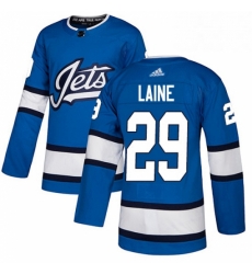 Mens Adidas Winnipeg Jets 29 Patrik Laine Authentic Blue Alternate NHL Jersey Mens Adidas Winnipeg Jets 29 Patrik Laine Authentic Blue Alternate NHL Jersey