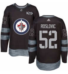 Mens Adidas Winnipeg Jets 52 Jack Roslovic Authentic Black 1917 2017 100th Anniversary NHL Jersey Mens Adidas Winnipeg Jets 52 Jack Roslovic Authentic Black 1917 2017 100th Anniversary NHL Jersey