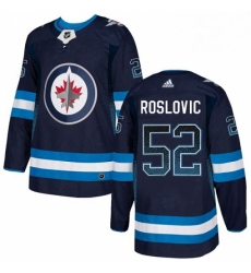 Mens Adidas Winnipeg Jets 52 Jack Roslovic Authentic Navy Blue Drift Fashion NHL Jersey Mens Adidas Winnipeg Jets 52 Jack Roslovic Authentic Navy Blue Drift Fashion NHL Jersey