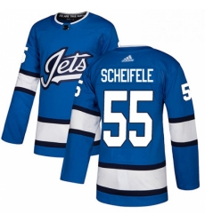 Mens Adidas Winnipeg Jets 55 Mark Scheifele Authentic Blue Alternate NHL Jersey Mens Adidas Winnipeg Jets 55 Mark Scheifele Authentic Blue Alternate NHL Jersey