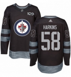 Mens Adidas Winnipeg Jets 58 Jansen Harkins Premier Black 1917 2017 100th Anniversary NHL Jersey Mens Adidas Winnipeg Jets 58 Jansen Harkins Premier Black 1917 2017 100th Anniversary NHL Jersey