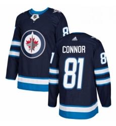Mens Adidas Winnipeg Jets 81 Kyle Connor Authentic Navy Blue Home NHL Jersey Mens Adidas Winnipeg Jets 81 Kyle Connor Authentic Navy Blue Home NHL Jersey