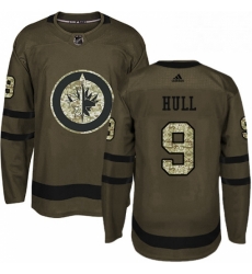Mens Adidas Winnipeg Jets 9 Bobby Hull Authentic Green Salute to Service NHL Jersey Mens Adidas Winnipeg Jets 9 Bobby Hull Authentic Green Salute to Service NHL Jersey