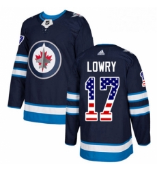Youth Adidas Winnipeg Jets 17 Adam Lowry Authentic Navy Blue USA Flag Fashion NHL Jersey Youth Adidas Winnipeg Jets 17 Adam Lowry Authentic Navy Blue USA Flag Fashion NHL Jersey