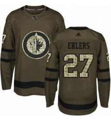 Youth Adidas Winnipeg Jets 27 Nikolaj Ehlers Premier Green Salute to Service NHL Jersey Youth Adidas Winnipeg Jets 27 Nikolaj Ehlers Premier Green Salute to Service NHL Jersey