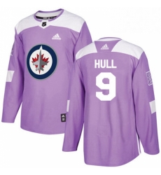 Youth Adidas Winnipeg Jets 9 Bobby Hull Authentic Purple Fights Cancer Practice NHL Jersey Youth Adidas Winnipeg Jets 9 Bobby Hull Authentic Purple Fights Cancer Practice NHL Jersey