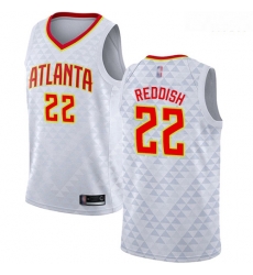Hawks #22 Cam Reddish White Basketball Swingman Association Edition Jersey Hawks #22 Cam Reddish White Basketball Swingman Association Edition Jersey