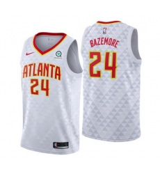Men Atlanta Hawks 24 Kent Bazemore White Association Edition Stitched Jersey Men Atlanta Hawks 24 Kent Bazemore White Association Edition Stitched Jersey