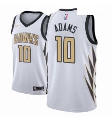 Men NBA 2018 19 Atlanta Hawks 10 Jaylen Adams City Edition White Jersey Men NBA 2018 19 Atlanta Hawks 10 Jaylen Adams City Edition White Jersey
