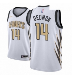 Men NBA 2018 19 Atlanta Hawks 14 Dewayne Dedmon City Edition White Jersey Men NBA 2018 19 Atlanta Hawks 14 Dewayne Dedmon City Edition White Jersey