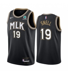Men Nike Atlanta Hawks 19 Tony Snell Black NBA Swingman 2020 21 City Edition Jersey Men Nike Atlanta Hawks 19 Tony Snell Black NBA Swingman 2020 21 City Edition Jersey
