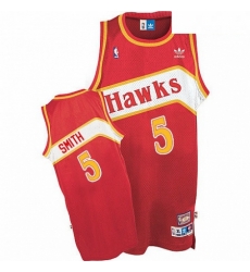 Mens Adidas Atlanta Hawks 5 Josh Smith Authentic Red Throwback NBA Jersey Mens Adidas Atlanta Hawks 5 Josh Smith Authentic Red Throwback NBA Jersey