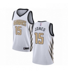 Mens Atlanta Hawks 15 Damian Jones Authentic White Basketball Jersey City Edition Mens Atlanta Hawks 15 Damian Jones Authentic White Basketball Jersey City Edition