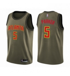 Mens Atlanta Hawks 5 Jabari Parker Swingman Green Salute to Service Basketball Jersey Mens Atlanta Hawks 5 Jabari Parker Swingman Green Salute to Service Basketball Jersey