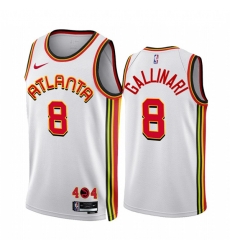 Men's Atlanta Hawks #8 Danilo Gallinari 2022-23 White Association Edition Stitched Jersey Men's Atlanta Hawks #8 Danilo Gallinari 2022-23 White Association Edition Stitched Jersey