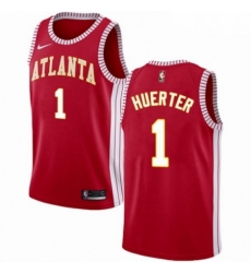 Mens Nike Atlanta Hawks 1 Kevin Huerter Swingman Red NBA Jersey Statement Edition Mens Nike Atlanta Hawks 1 Kevin Huerter Swingman Red NBA Jersey Statement Edition