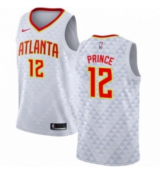 Mens Nike Atlanta Hawks 12 Taurean Prince Authentic White NBA Jersey Association Edition Mens Nike Atlanta Hawks 12 Taurean Prince Authentic White NBA Jersey Association Edition