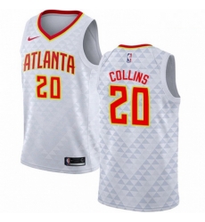 Mens Nike Atlanta Hawks 20 John Collins Swingman White NBA Jersey Association Edition Mens Nike Atlanta Hawks 20 John Collins Swingman White NBA Jersey Association Edition