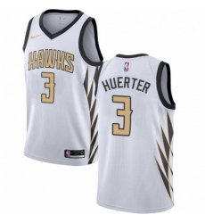 Mens Nike Atlanta Hawks 3 Kevin Huerter Swingman White NBA Jersey City Edition Mens Nike Atlanta Hawks 3 Kevin Huerter Swingman White NBA Jersey City Edition